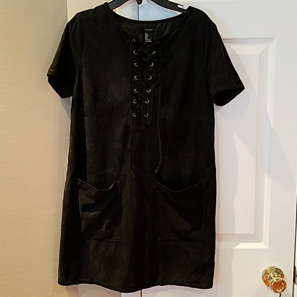 Soft, black dress, size small.